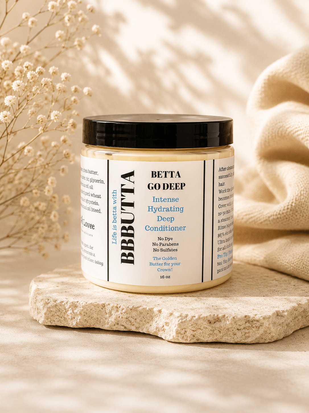"Betta Go Deep" Deep Conditioning Hair Masque - BBButta Lovee