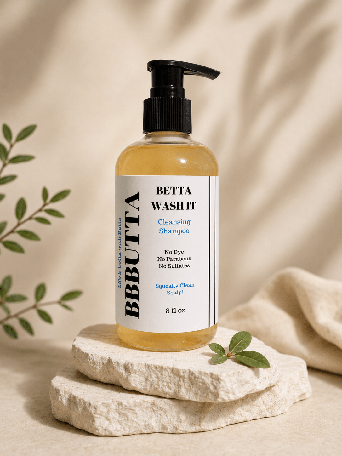 "Betta Wash" Cleansing Shampoo - BBButta Lovee